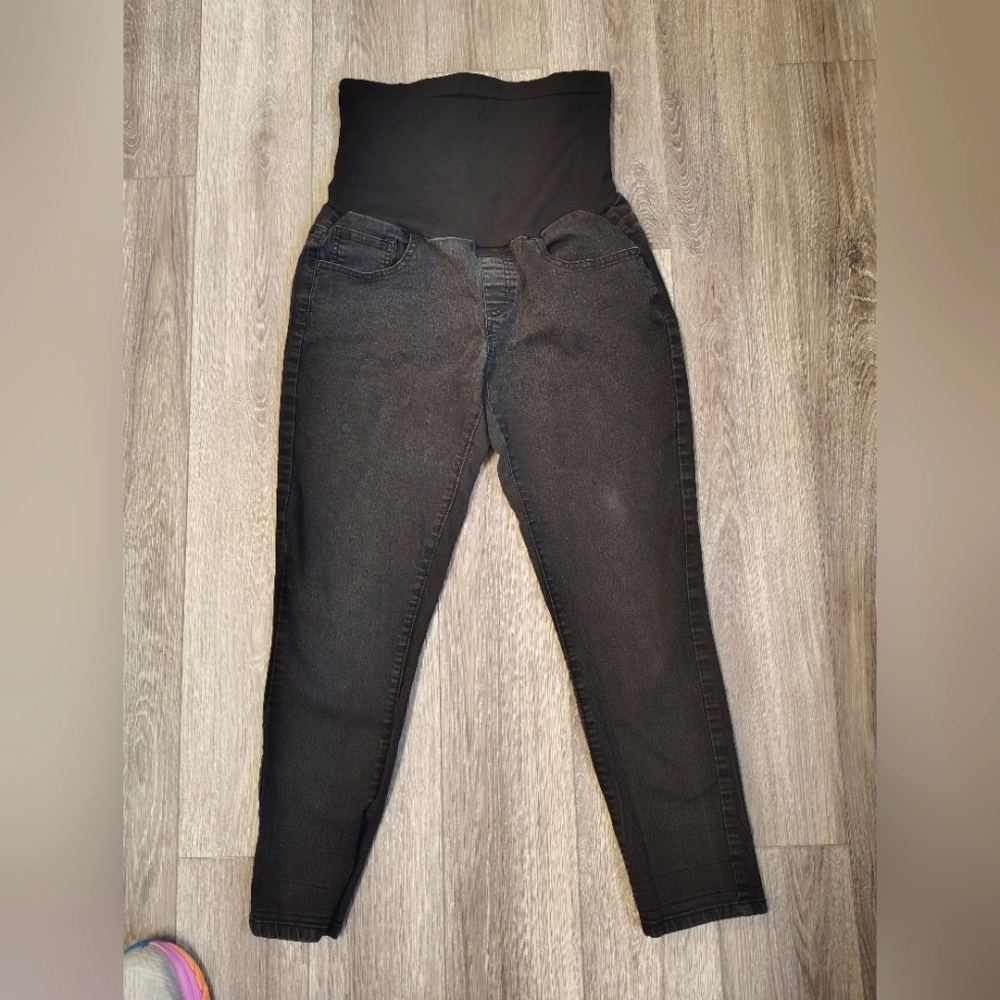 Bella Vita High Rise Black Jeans Maternity